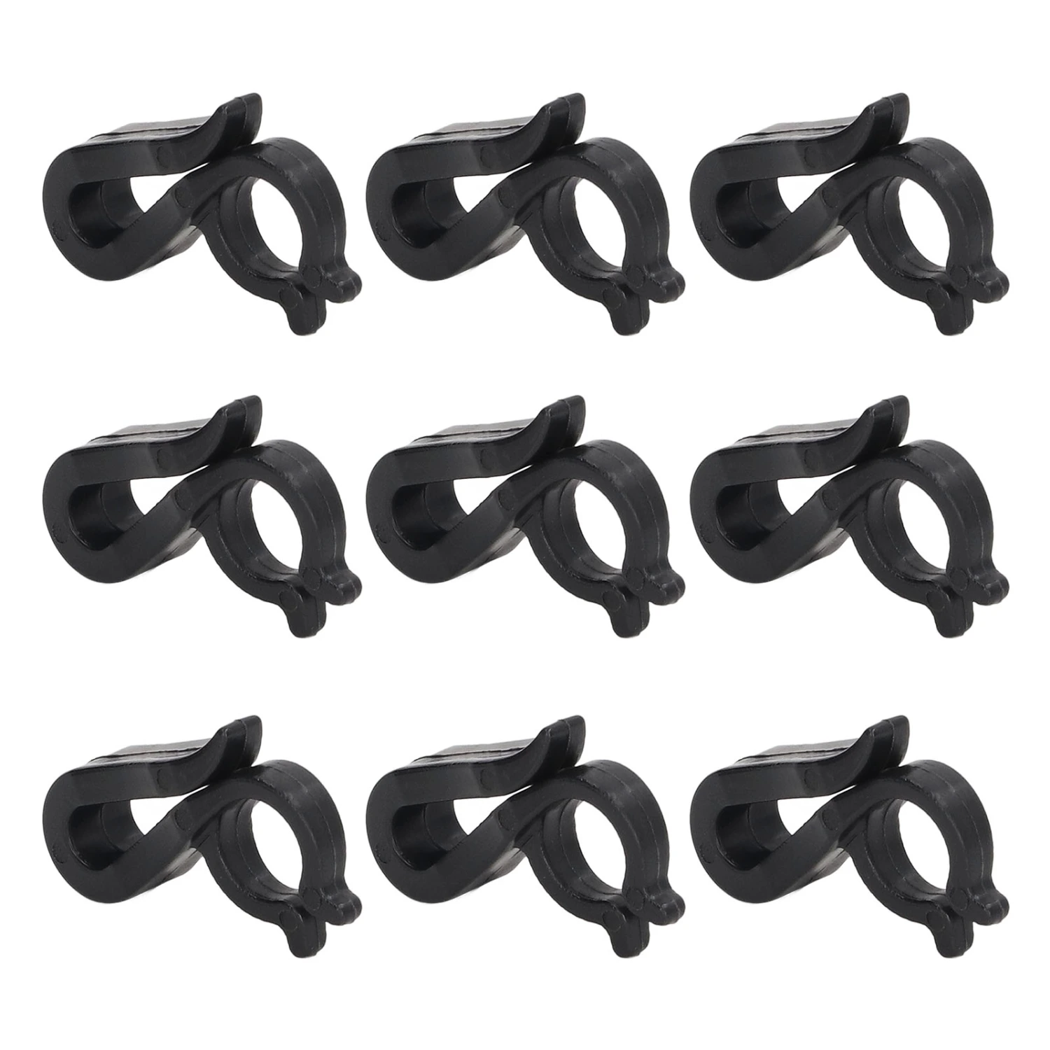 120 Pcs Christmas Light Clips Reusable Waterproof Plastic Outdoor Hanging Christmas Light Clips Holiday Party Decoration Black