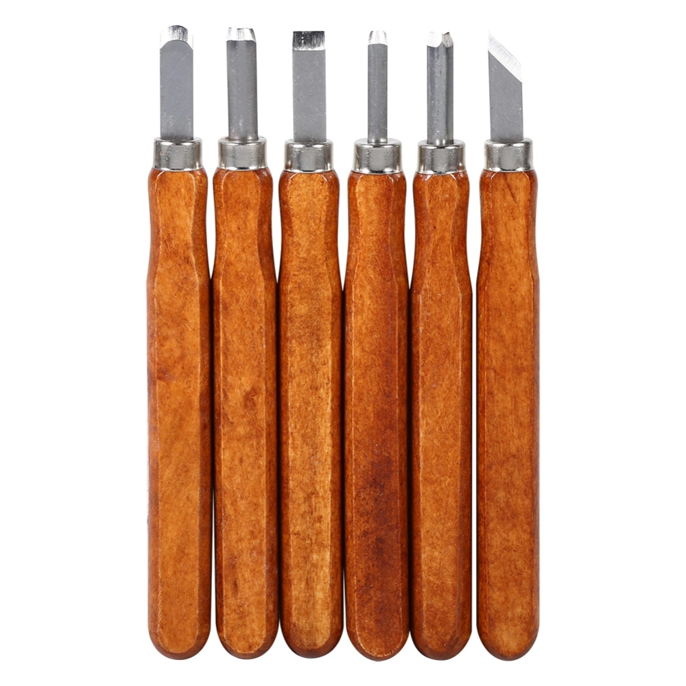 Wood Carving Tools Set Knife Mini Chisel Steel With Hand Handle for DIY Craft Kit 6Pcs/Set