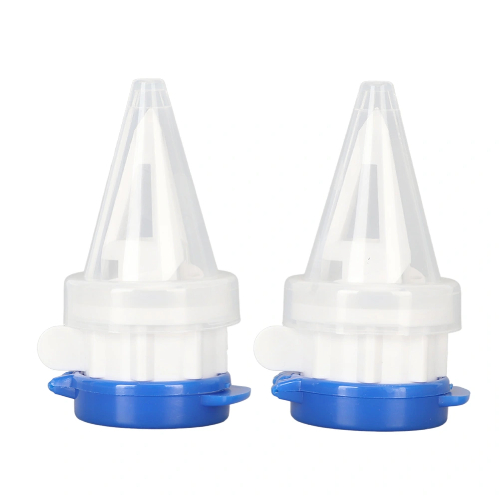 2pcs Bottle Pourer Milk Drinks Diverter with Lid Ergonomic Easy to Install Box Drink Splitter for Home Kitchen