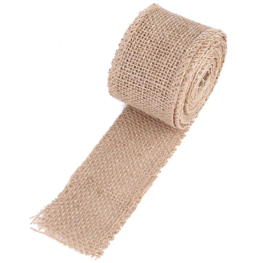 Burlap Roll Decorative Jute Hessian Fabric For Making Christmas Party Ornaments (width: 5cm)