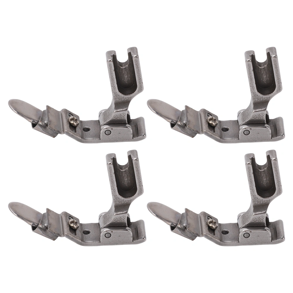 4 Pcs Rolled Hem Presser Foot Adjustment Rustproof Hemming Presser Foot for General Industrial Sewing Machine