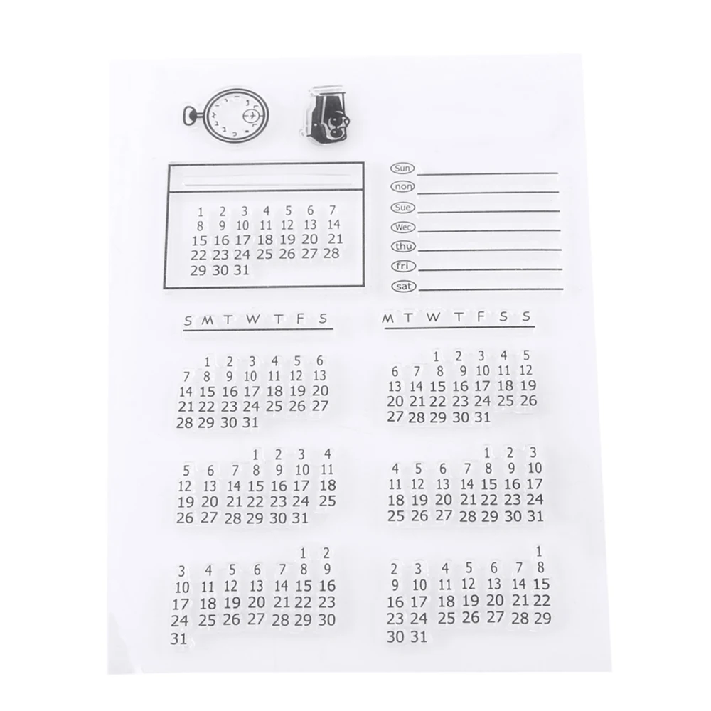 Transparent Clear Silicone Stamp Seal for Scrapbooking Photo Album Decorative Calendar