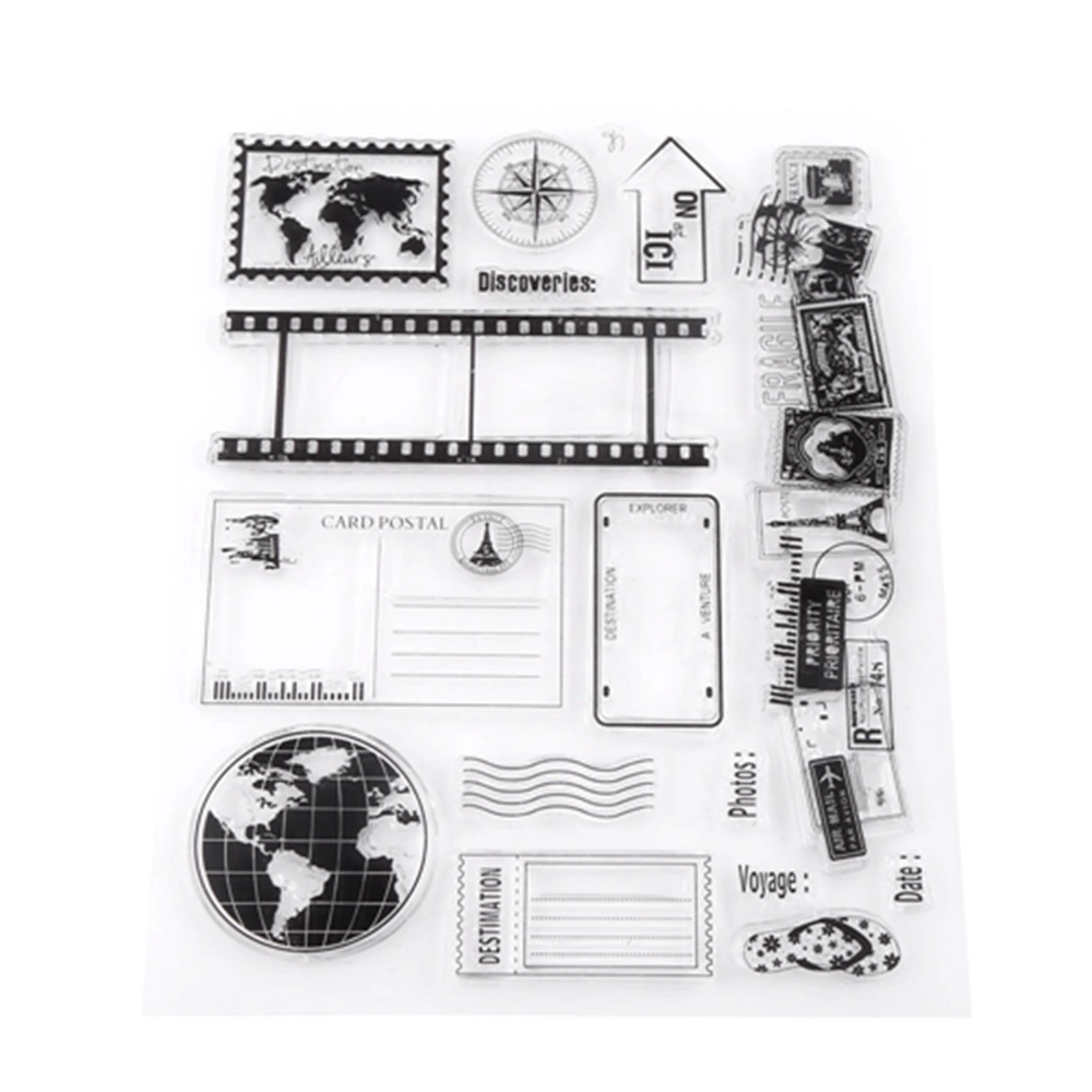 Clear Stamp Scrapbook Photo Cards Postcards 14x18cm Rubber Seal Silicone Stamps