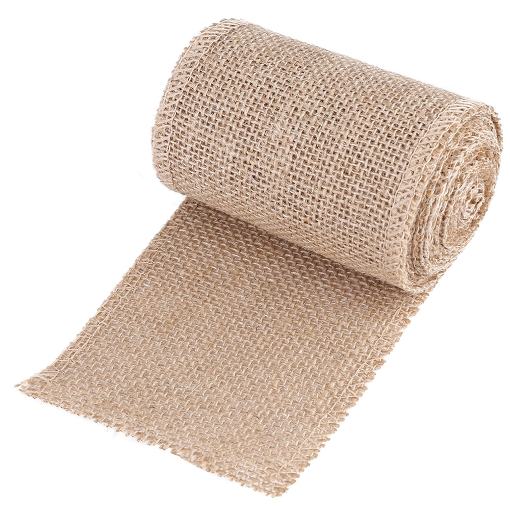 Burlap Roll Decorative Jute Hessian Fabric For Making Christmas Party Ornaments (width: 10cm)