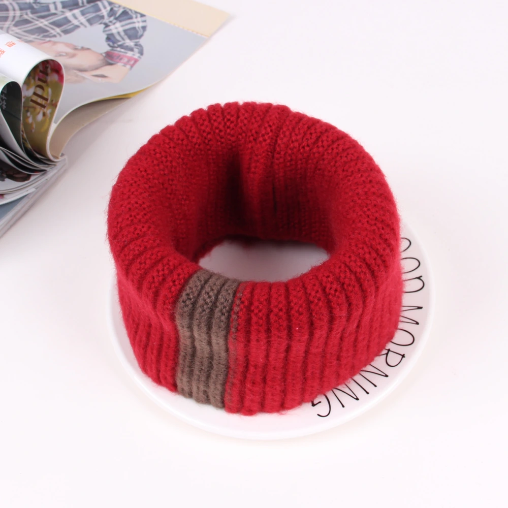 Kid Unisex Warm Scarf, Autumn Winter Knitted Elastic Casual Neck Accessories