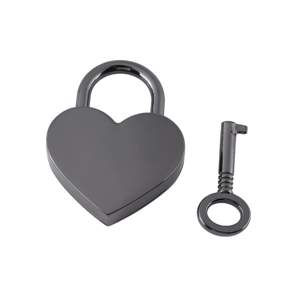 Small Love Heart Shape Padlock Tiny Luggage Bag Diary Lock Keys