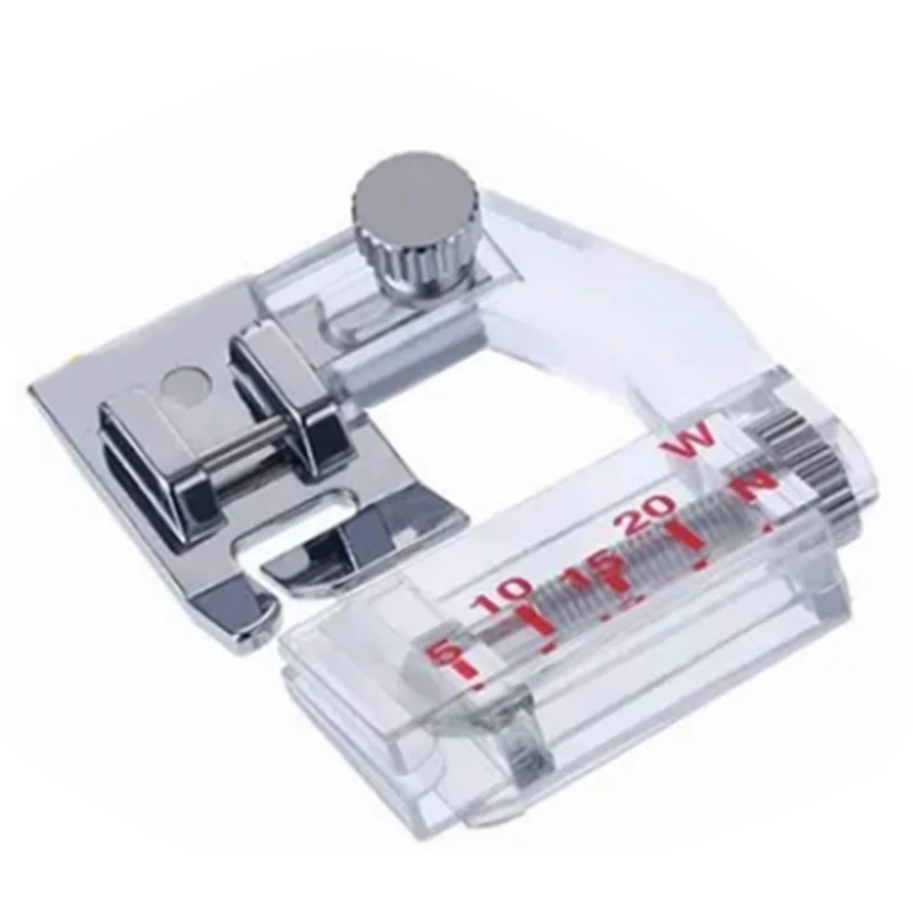 Hemming Presser Foot Width Adjustment 5mm to 20mm Sewing Accessories for Household Industrial Sewing Machines