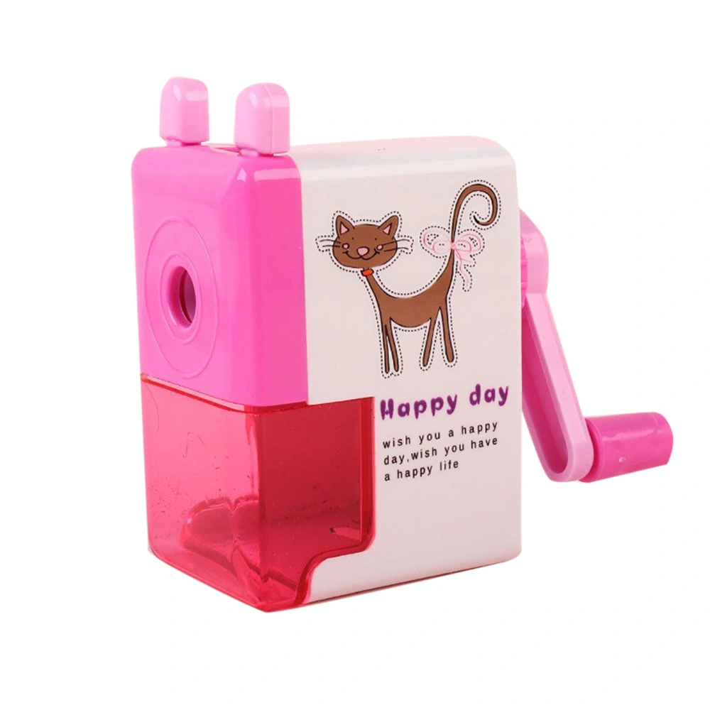 Pencil Sharpener Mini Cute Hand Cranked Pencil Sharpener for Primary Secondary School StudentsCat