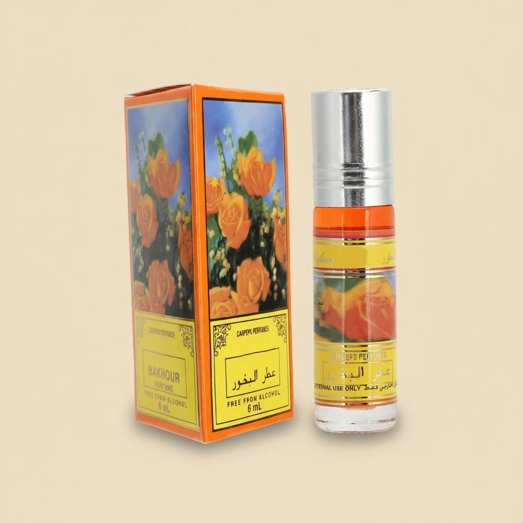 RollOn Perfume 6ML Muslim Essential Oils Natural Vegetable Oil Perfumes for Men Women(YELLOW ROSE )