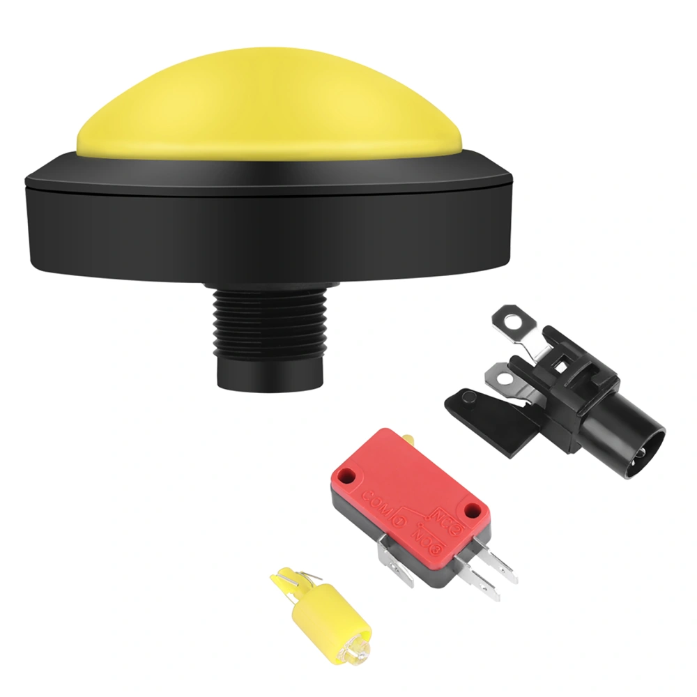 100mm Massive Arcade Button with LED Convexity Console Replacement(yellow)