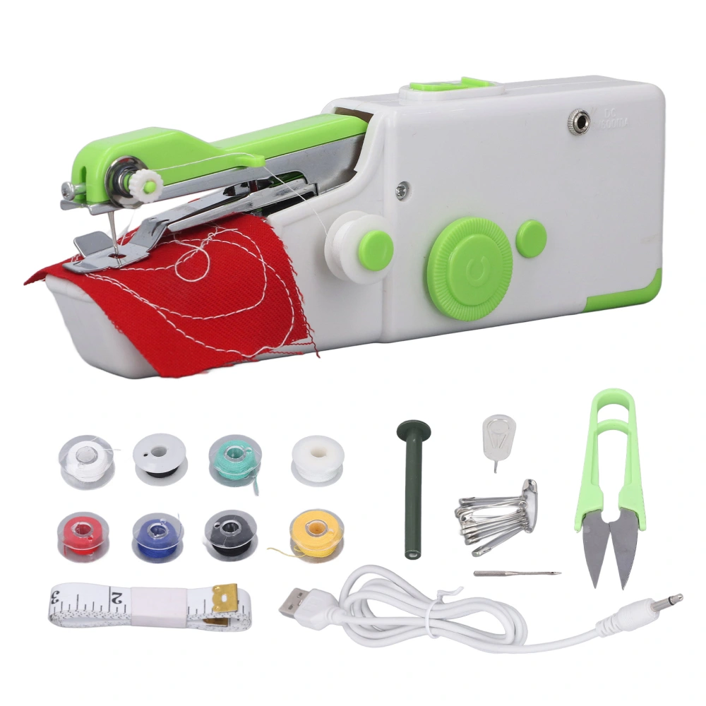 Handheld Sewing Machine Easy Operation Ergonomic Design Hands On Ability Handheld Hand Sewer for Clothes Curtain DIY