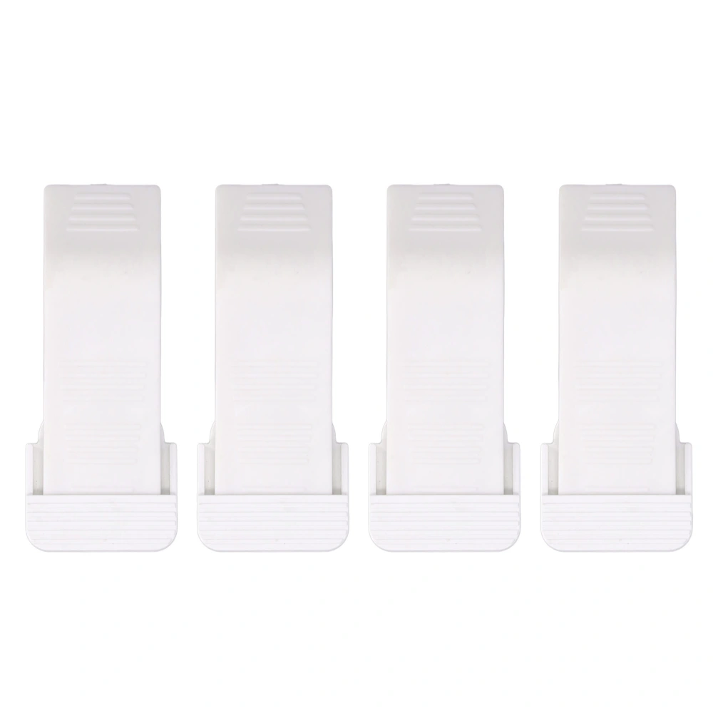 4pcs Door Wedge Stopper Multipurpose Prevents Collision Eliminate Noise Door Stopper Wedge for Home Office Hotel White