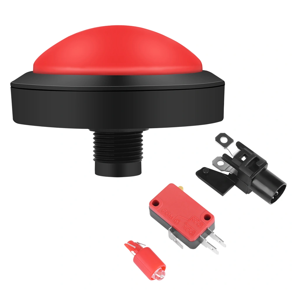 100mm Massive Arcade Button with LED Convexity Console Replacement(red)