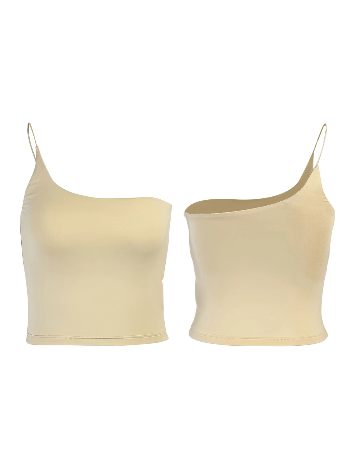 Women Camisole, One-shoulder Solid Slim Fit Summer Tops for Party Club