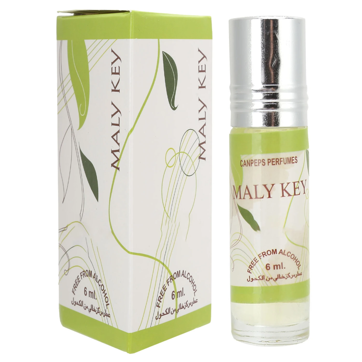 RollOn Perfume 6ML Muslim Essential Oils Natural Vegetable Oil Perfumes for Men Women(MALY KEY )