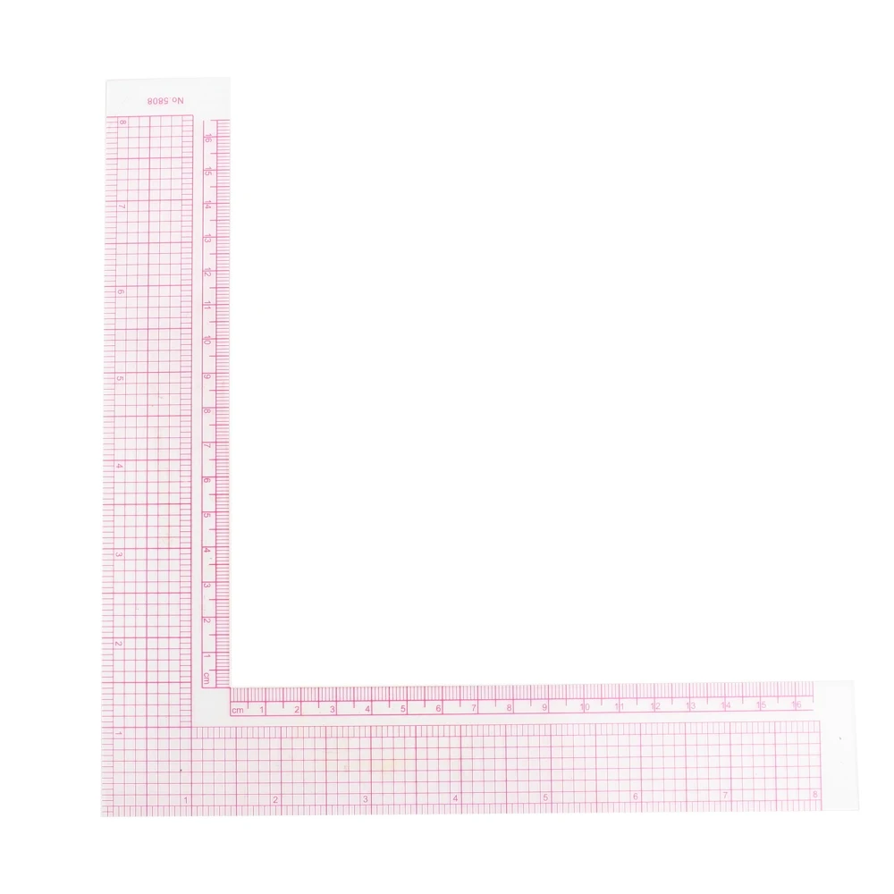 Plastic L Square Shape Sewing Measuring Measure Ruler Professional Tailor Craft Tool (5808)