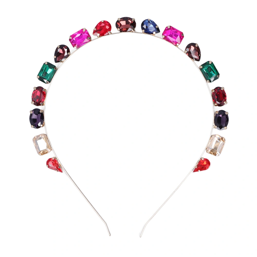 Rhinestone Headband Premium Material High Durability Comfortable Wear Bright Colors HairbandColorful CHT-714