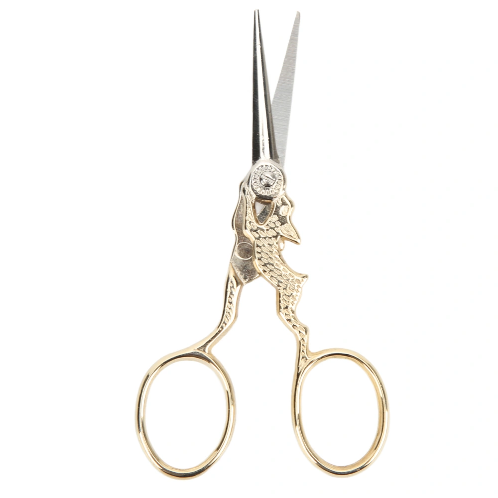 Embroidery Scissors Golden Rabbit Shape Portable Stainless Steel Rust Proof Sewing Household Small Scissors