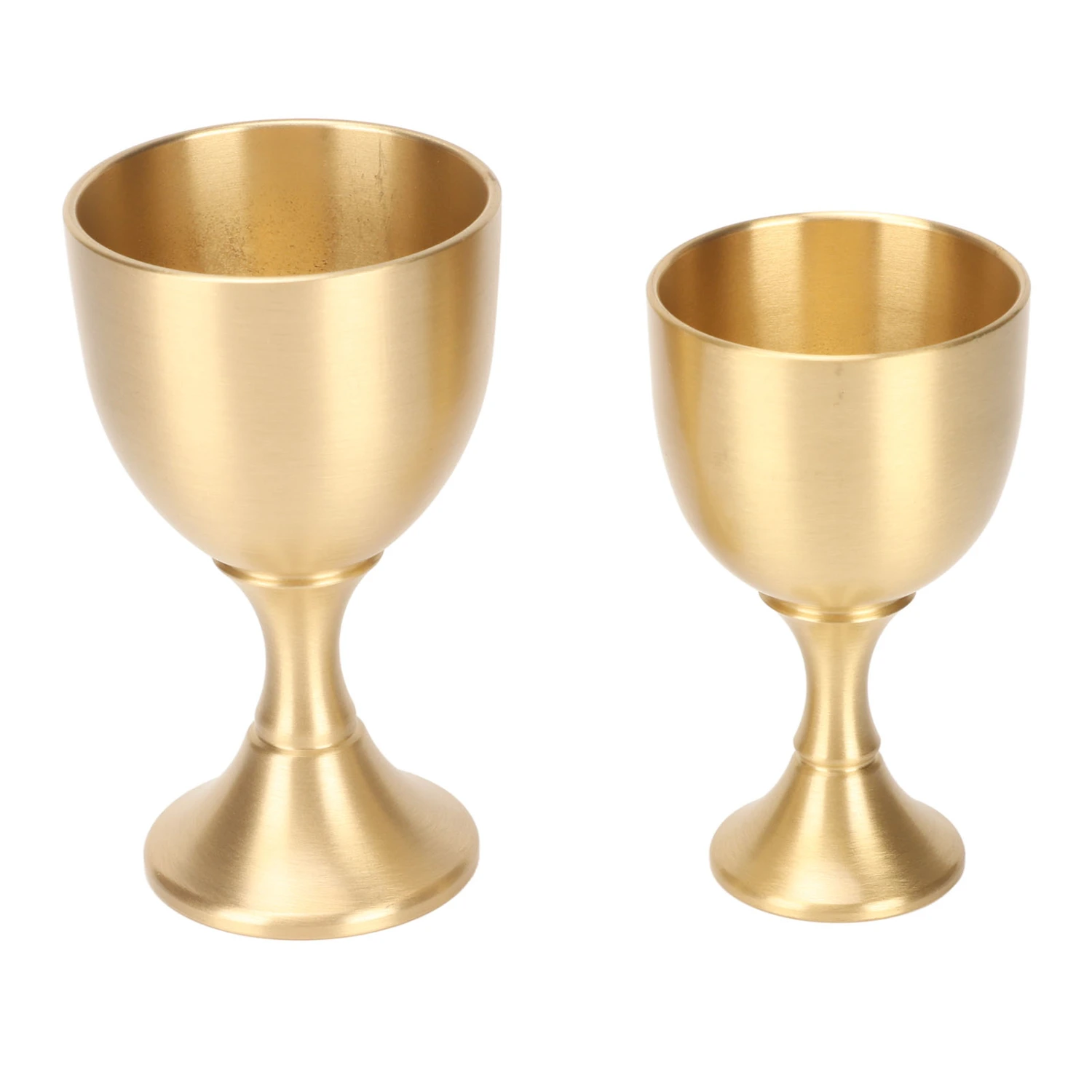 Vintage Goblet Chalice Gold Finish Small Wine Glasses Table Decoration for Party Wedding Graduation Anniversary Christmas