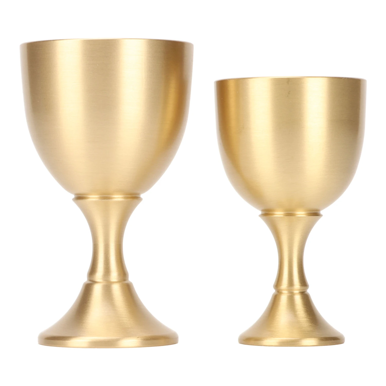 Vintage Goblet Chalice Gold Finish Small Wine Glasses Table Decoration for Party Wedding Graduation Anniversary Christmas