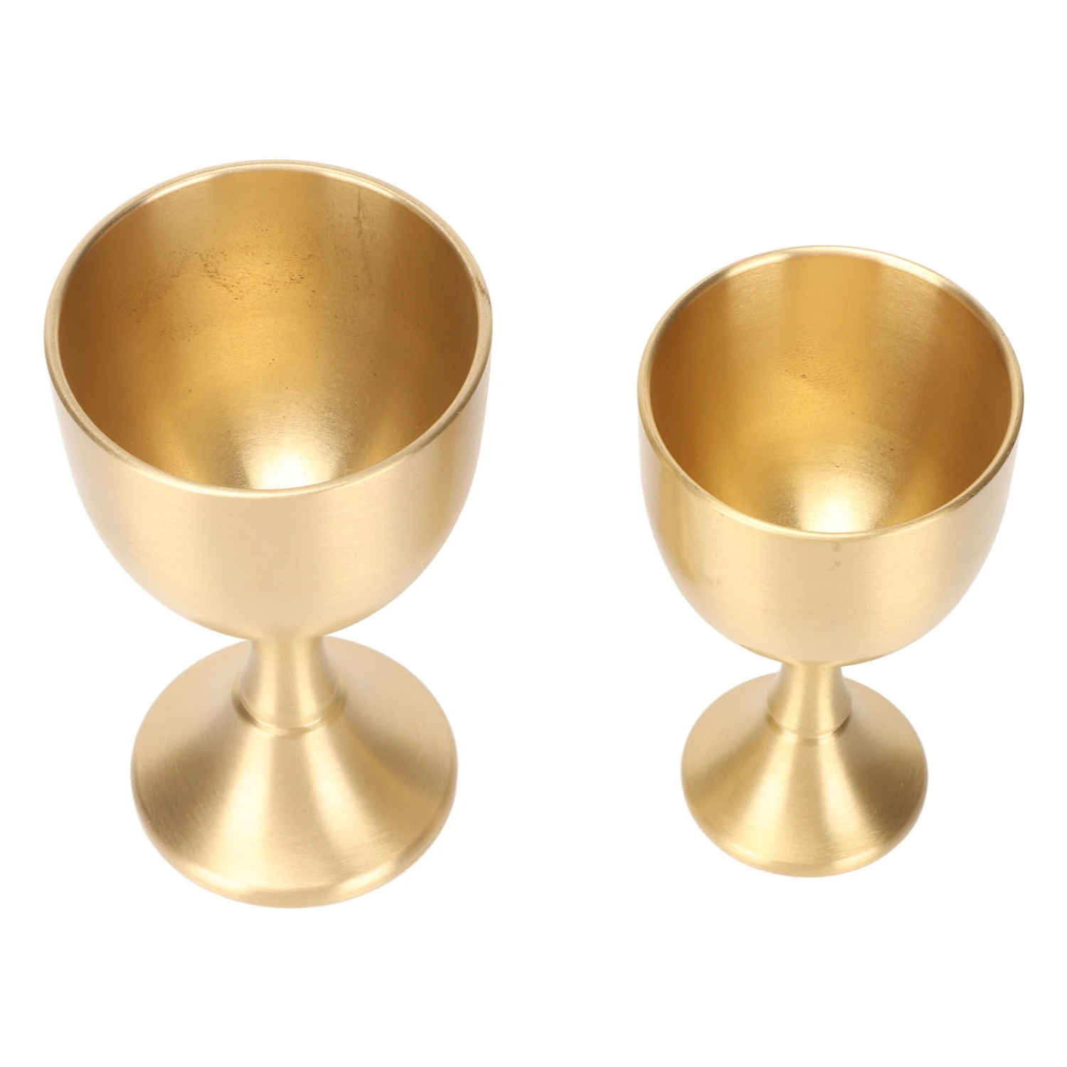 Vintage Goblet Chalice Gold Finish Small Wine Glasses Table Decoration for Party Wedding Graduation Anniversary Christmas
