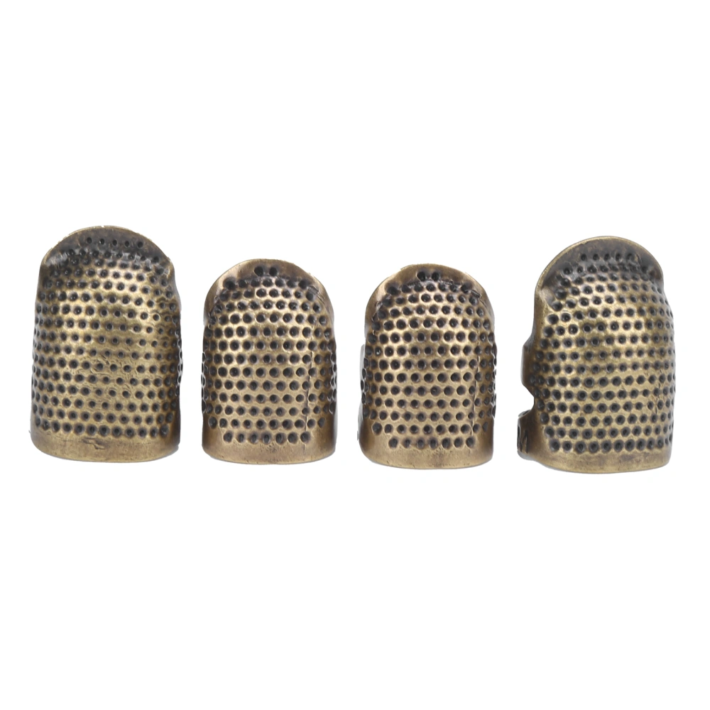 Sewing Thimble Copper Reusable Durable Metal Finger Protectors for Sewing Retro Hand Working015