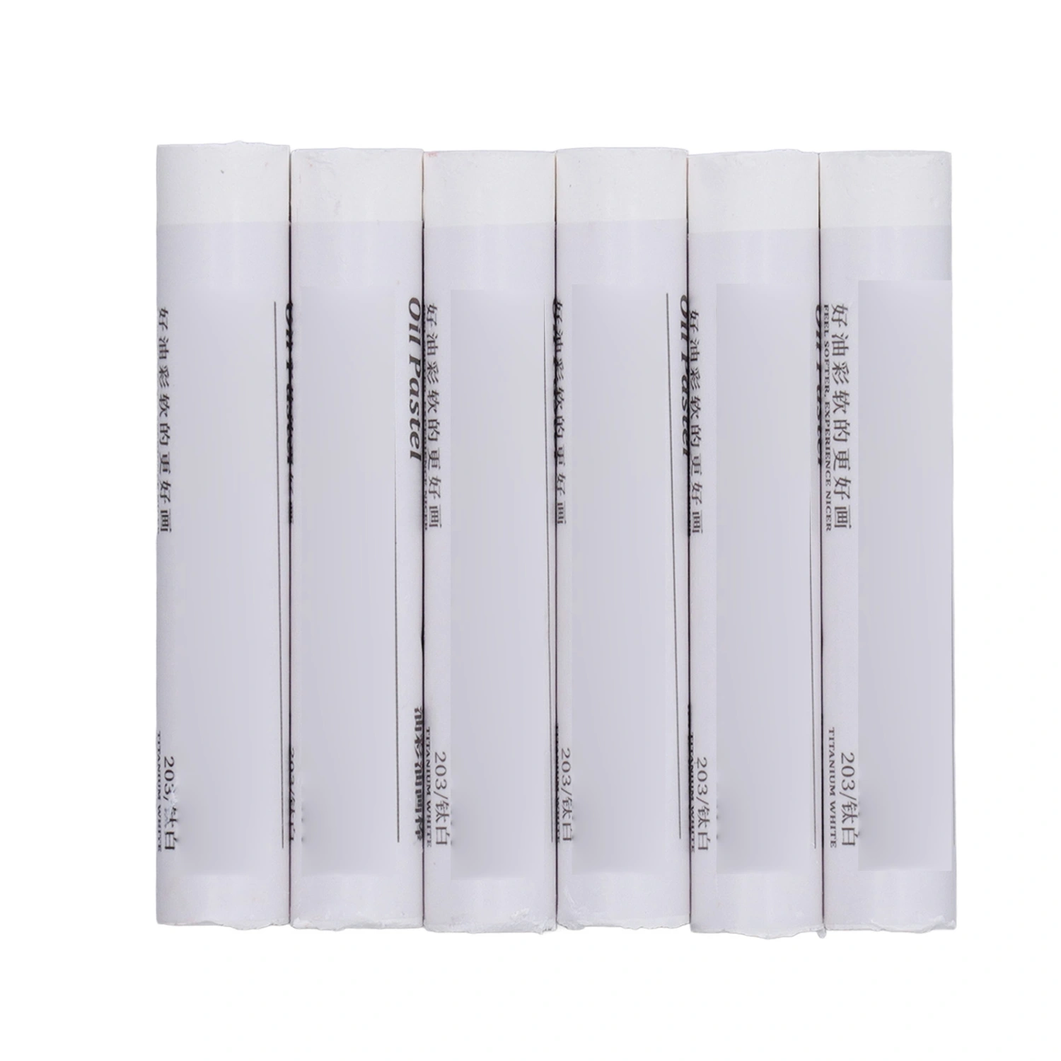 6 Pcs White Oil Pastels Unique Texture Safe Harmless Smoothing Oil Pastels Painting Set for Art Students Children