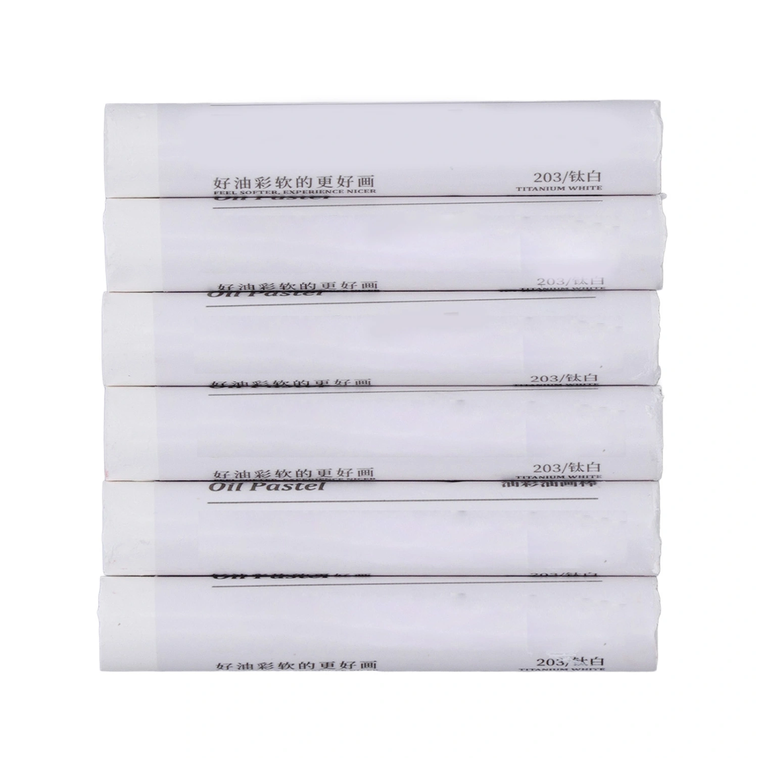 6 Pcs White Oil Pastels Unique Texture Safe Harmless Smoothing Oil Pastels Painting Set for Art Students Children