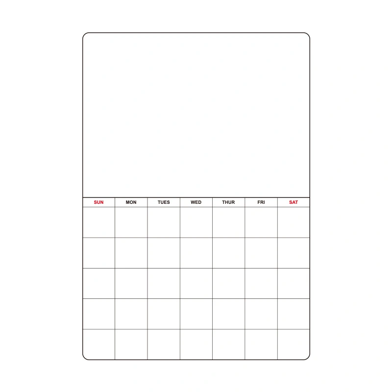 Magnetic Fridge Calendar Dry Erase Whiteboard Planner Magnetic Notepad For Refrigerator