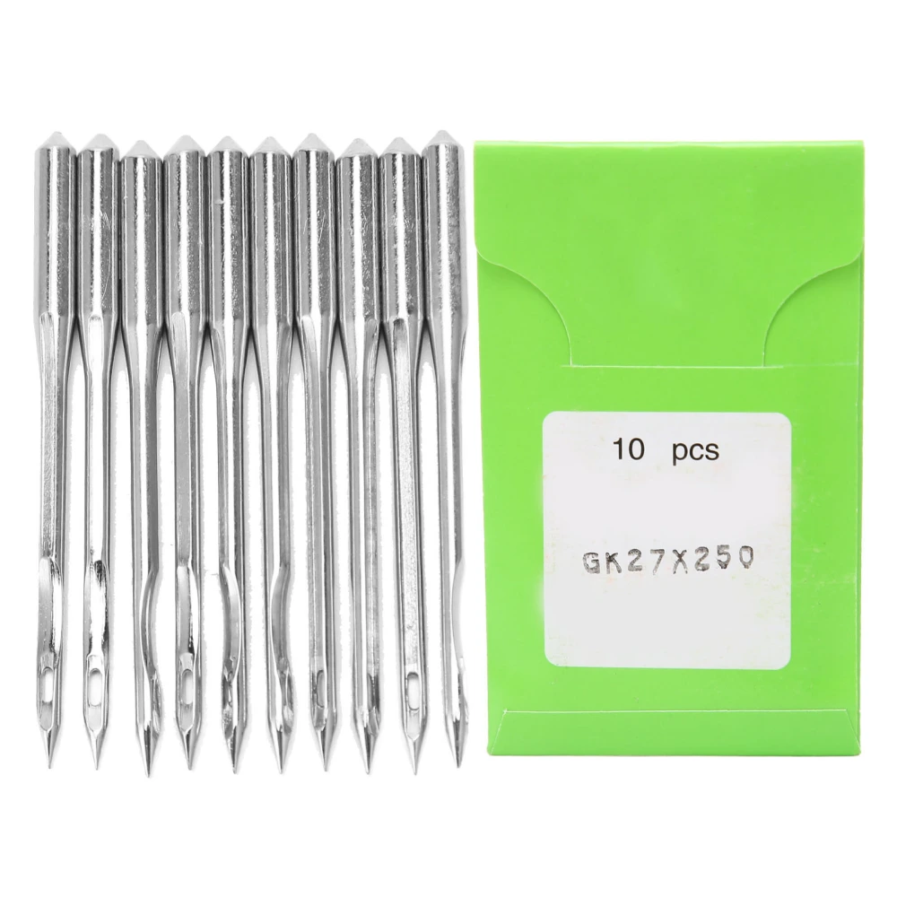 10pcs Sewing Machine Needles Universal Standard Heavy Duty Steel Assorted Sewing Machine Needle Combo for GK27 Series GK27x250