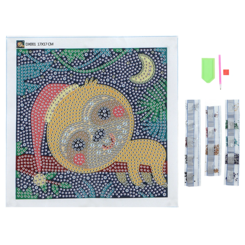 Rhinestone Painting Cartoon Monkey Pattern 5D Decorative DIY Making Relaxing Rhinestone Art Painting