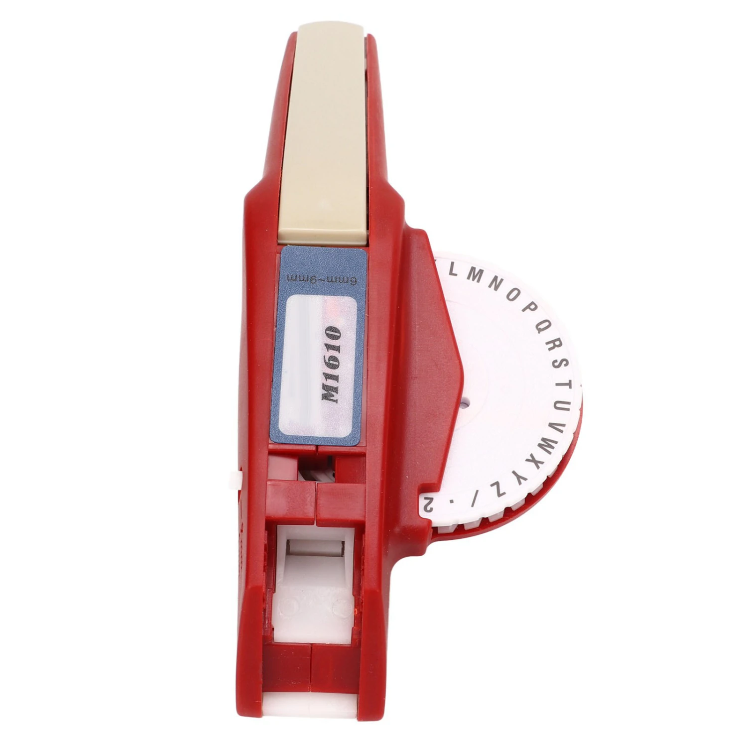Embossing Label Maker Clear Number Letter One Hand Operation Durable ABS Label Making Embosser for Label DIY Black