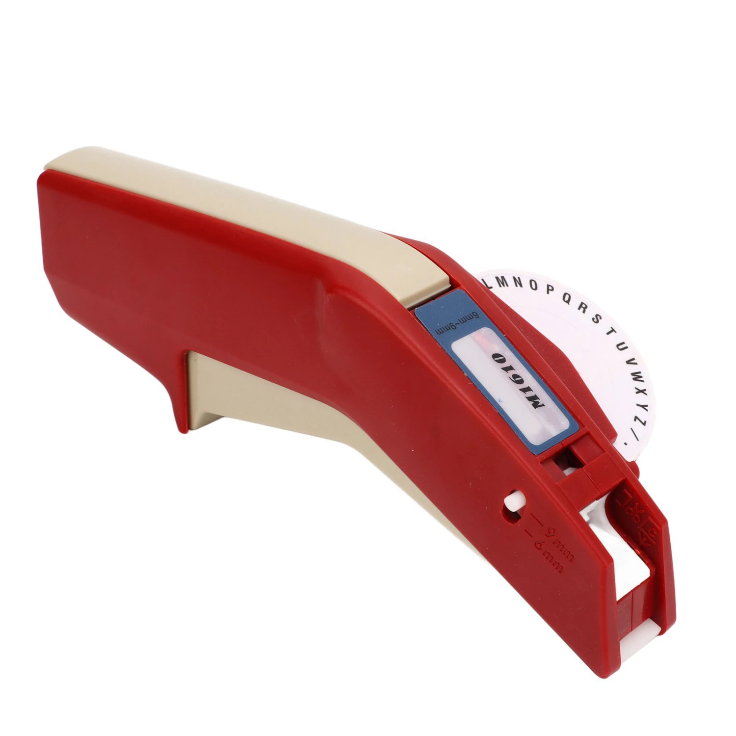 Embossing Label Maker Clear Number Letter One Hand Operation Durable ABS Label Making Embosser for Label DIY Black