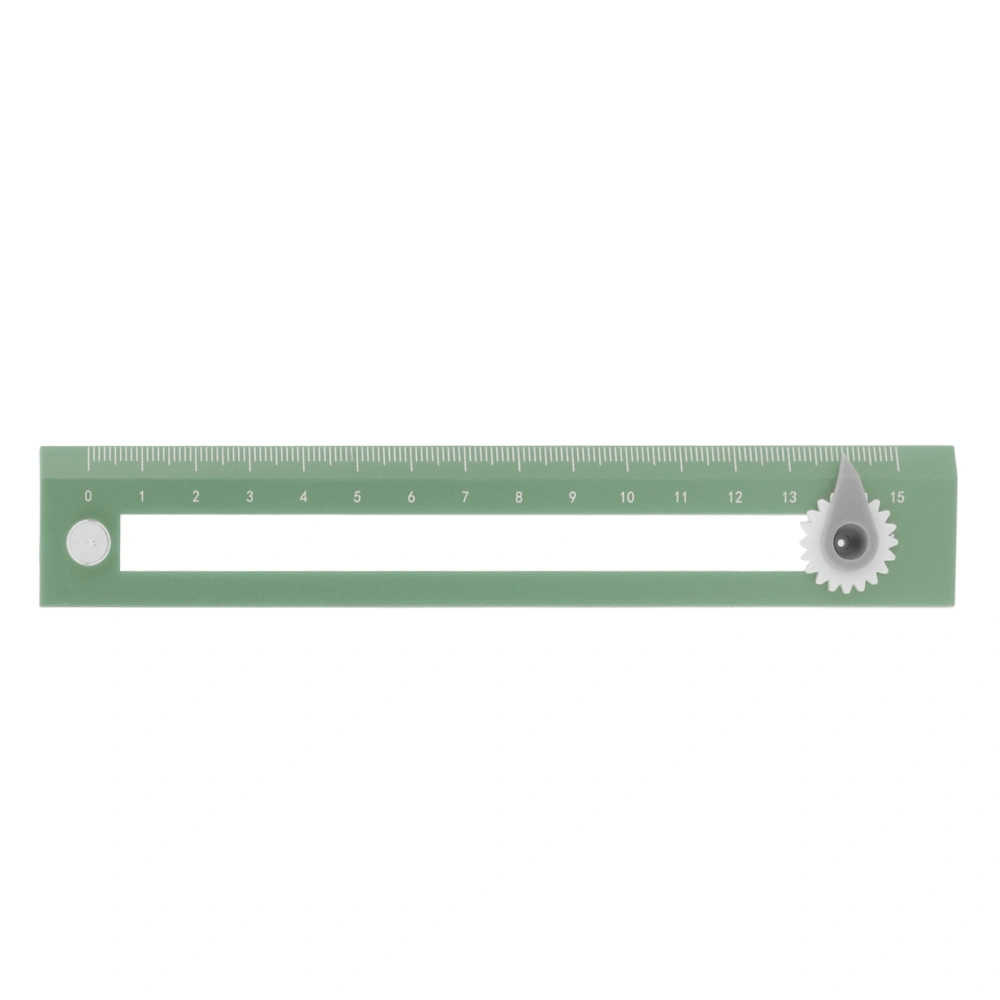 Compass Ruler Two in One High Accurate Student Drawing Compass Straightedge Learning ToolGreen