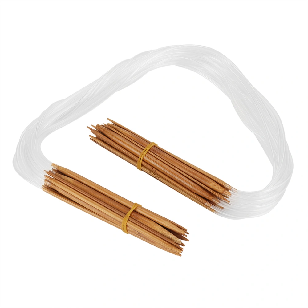 Double Point Circular Bamboo Knitting Needle 0.2-1cm Sizes with Transparent Tube