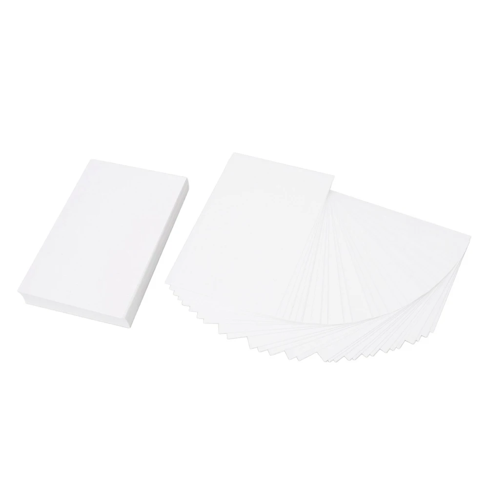 100Pcs 4x6 Blank Cards White Blank 4x6in Premium Paper Wide Application Blank Postcards for Art Cover Magazine