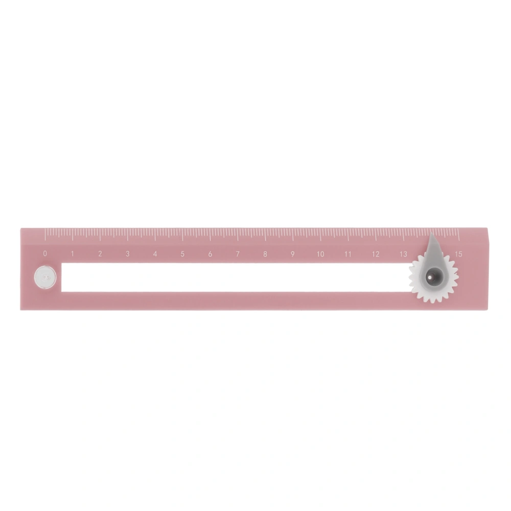 Compass Ruler Two in One High Accurate Student Drawing Compass Straightedge Learning ToolPink