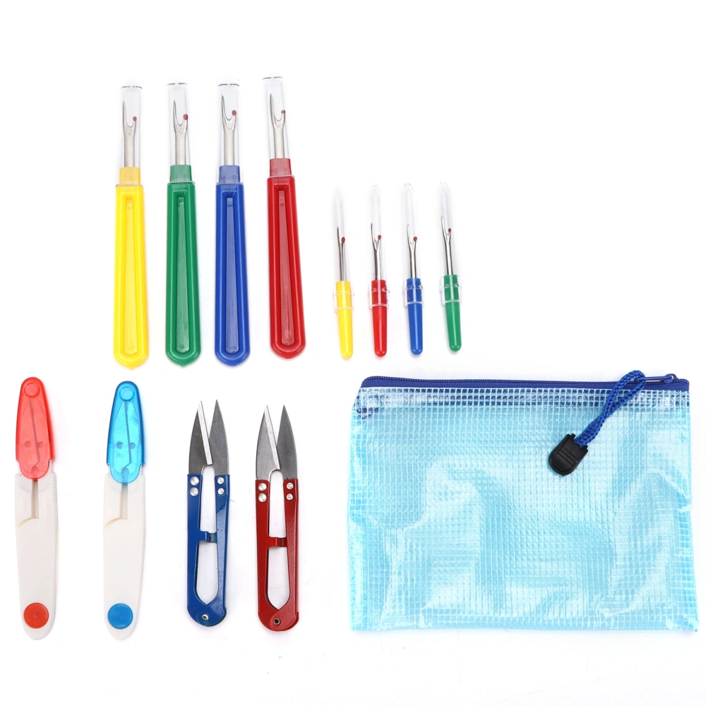 Seam Ripper Kit Portable DIY Colored Plastic Handle Stitch Remover for Sewing Threading Embroidery Craft Production