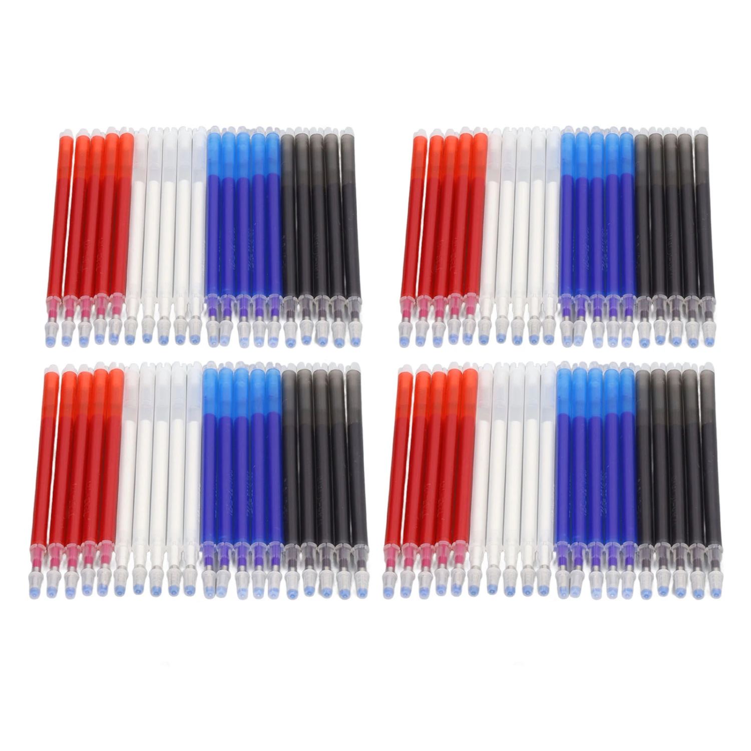 80Pcs Heat Erasable Pens Refills 4 Bright Colors Heat Erasable Steel Head Fabric Pens Refills for Sewing Clothing DIY