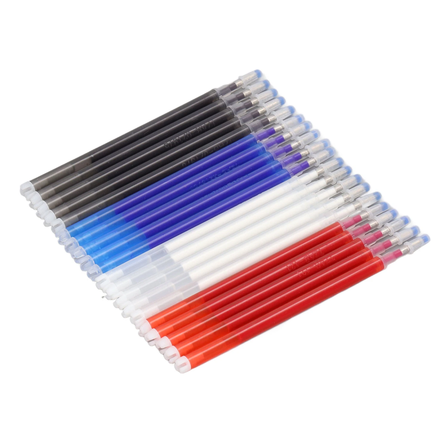 80Pcs Heat Erasable Pens Refills 4 Bright Colors Heat Erasable Steel Head Fabric Pens Refills for Sewing Clothing DIY