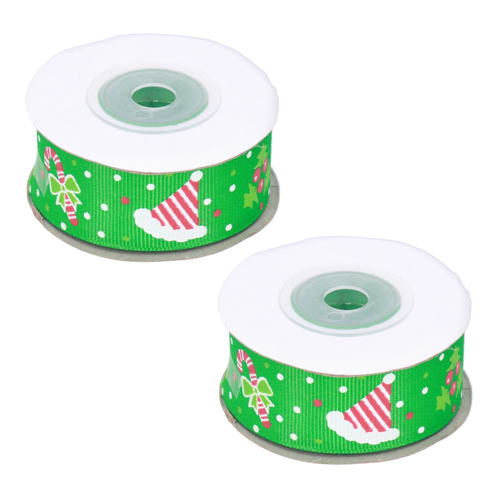 2pcs Satin Ribbon DIY 9 Meters Smooth Decorative Ribbon for Crafts Gift Packaging Christmas Party Decorations