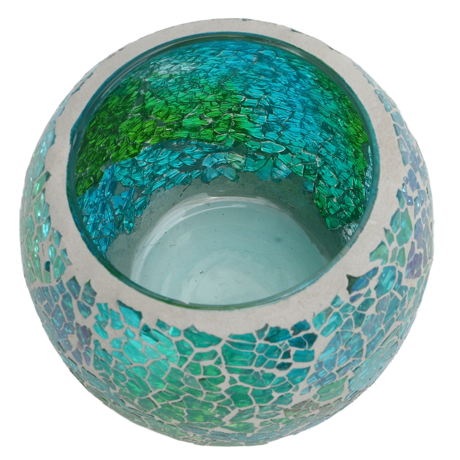 Mosaic Tea Light Holder European Mosaic Design Durable Glass Exquisite Luster Glass Candle Holder for Bar Home Office