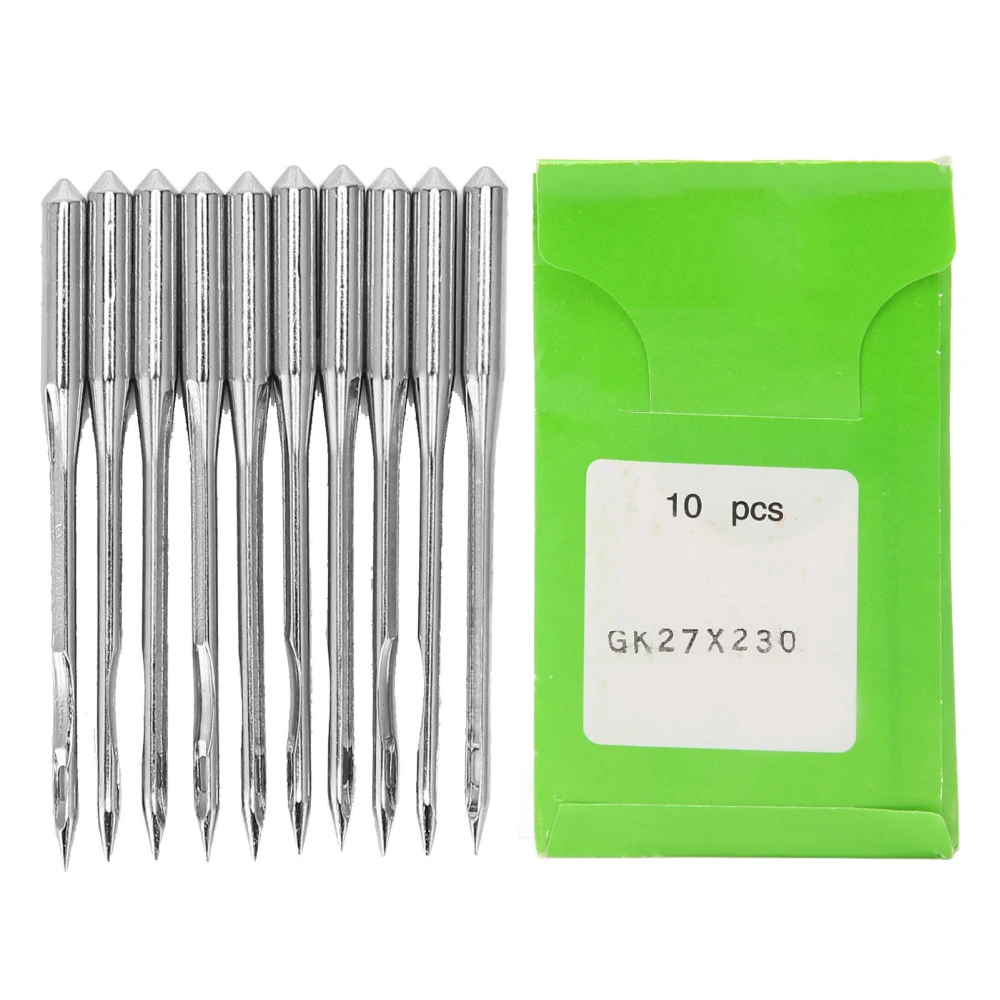 10pcs Sewing Machine Needles Universal Standard Heavy Duty Steel Assorted Sewing Machine Needle Combo for GK27 Series GK27x230