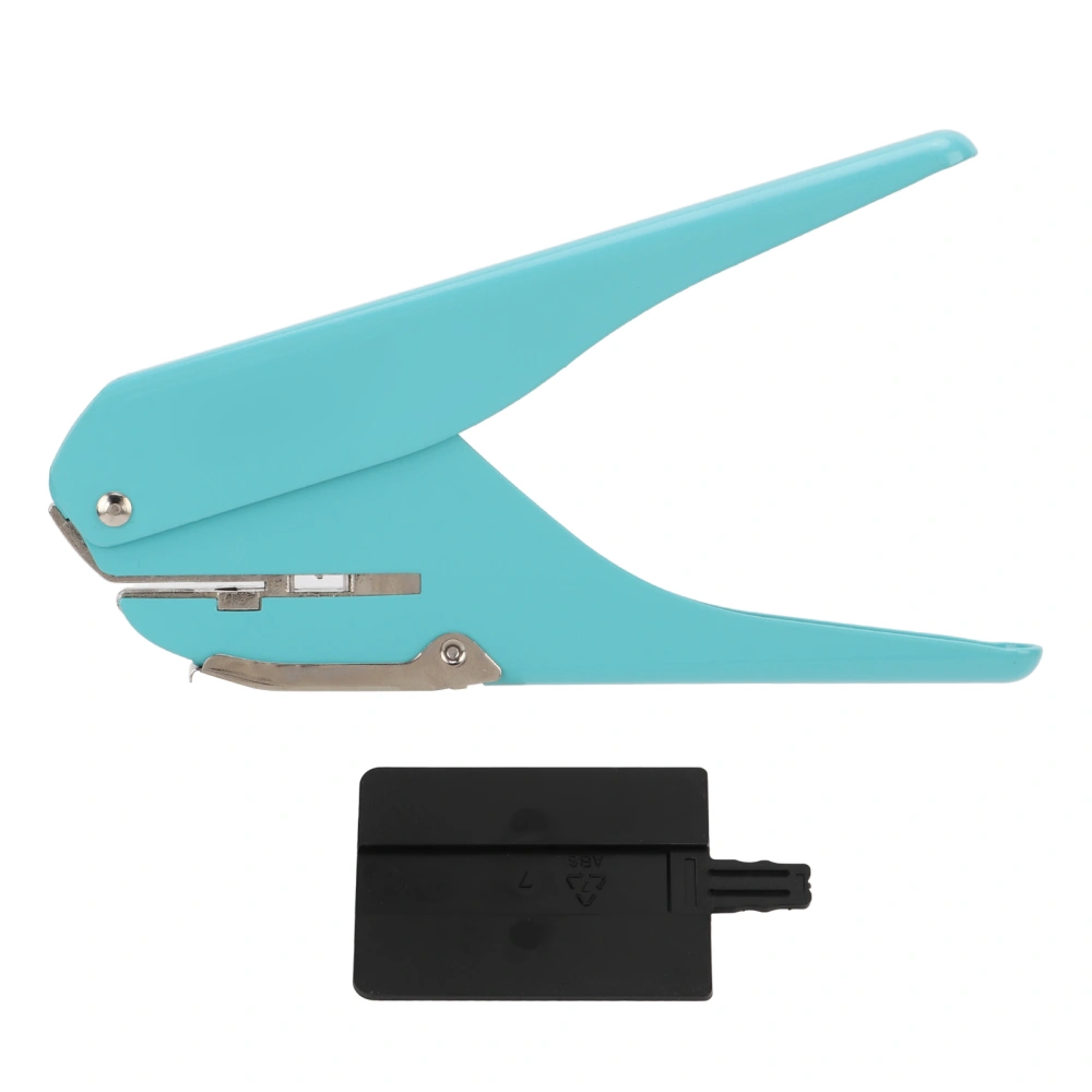 Single Hole Punch 10 Pages Practical Manually Shiitake Shape Hole Puncher Single with Positioning Ruler for Stationery