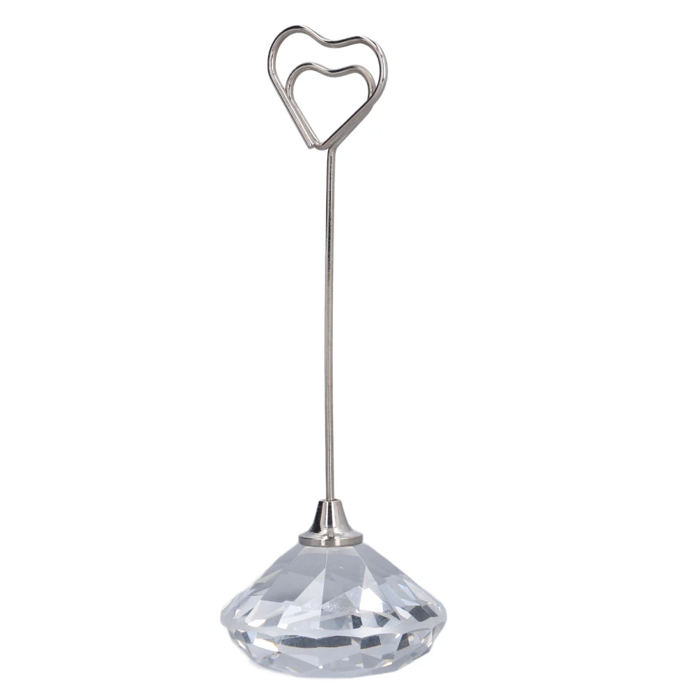 Table Number Holder Heart Shaped Stable Premium Metal Sturdy Durable Widely Used Place Card Holder12cm Heart Shaped