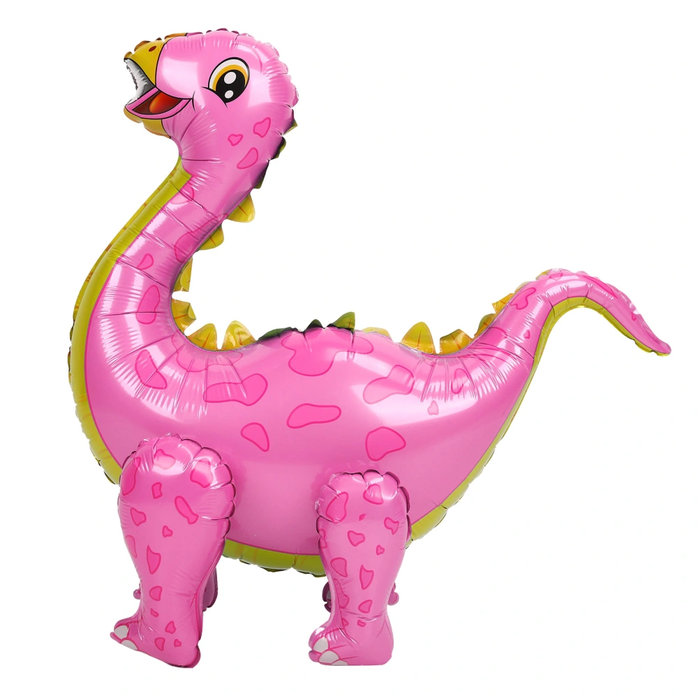 Dinosaur Balloon Kit Aluminum Foil 93cm Inflable Cute Animals for Birthday Party DecorationPink