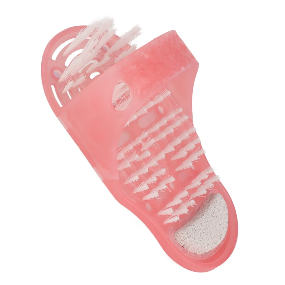 Shower Foot Scrubber Pink PVC Dead Skin Removal Muscle Relaxation Easy to Use Foot Washer for Home Bathroom Hot Spring