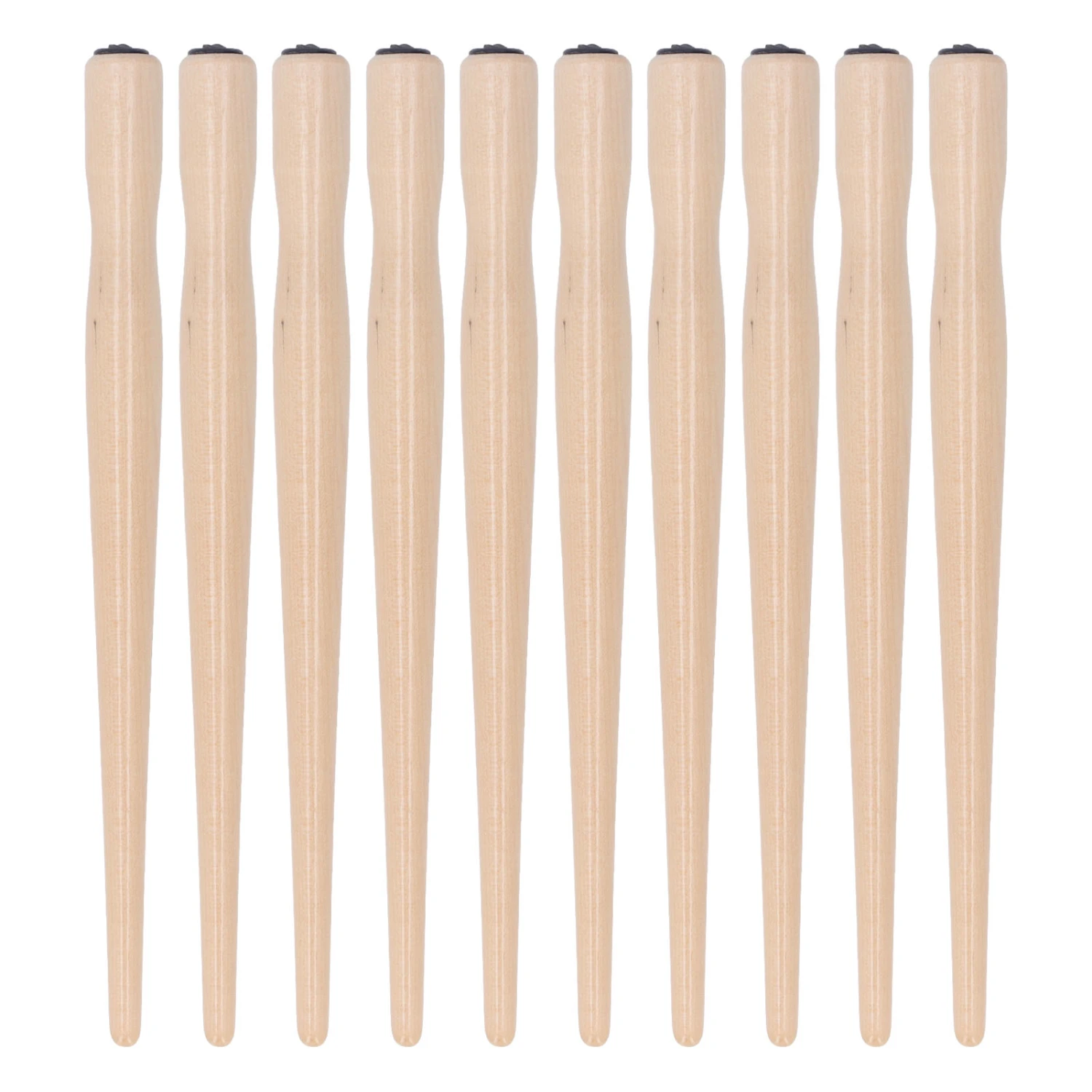 10 Pcs Nib Pen Holder Comfortable Grip Smoother Wooden Comic Pen Nib Holder for Art Painting English Calligraphy Burlywood