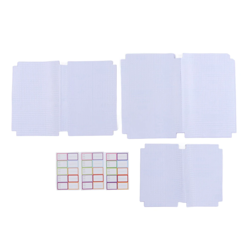 30 Pcs Book Cover Transparent Clear Frosted Integrated Waterproof Scratch Resistant Student Textbook Plastic Book Cover