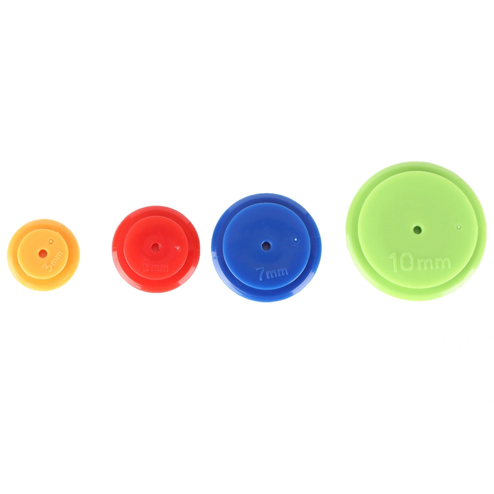 4pcs Tracing Wheels DIY Colorful Plastic Round Seam Admission Marker Set for Quilting Sewing Space Stitching Craft